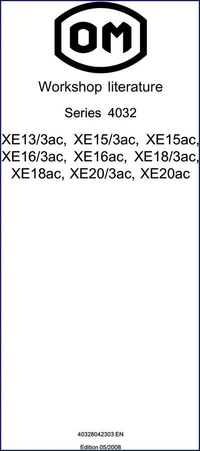 bromma xe13/3ac, xe15/3ac, xe15ac, xe16/3ac, xe16ac 2008 workshop, bromma workshop manual, bromma xe13/3ac,