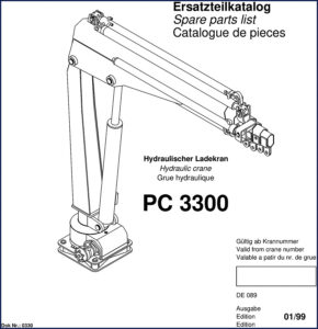 palfinger pc 3300 1998 parts catalog, palfinger parts catalog, palfinger pc