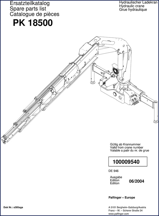 palfinger pk 18500 2004 parts catalog, palfinger parts catalog, palfinger pk