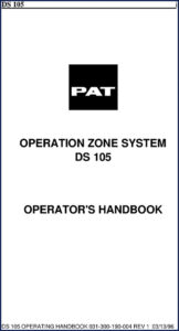 pat ds 105 1996 user manual, pat manual, pat ds