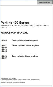 perkins 102, perkins manual