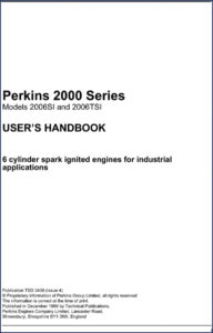 perkins 2006si, 2006tsi 1999 user manual, perkins manual, perkins 2006si,