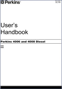 perkins 4006, 4008 1998 user manual, perkins manual, perkins 4006,