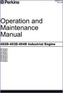 perkins 402d 403d 404d 2008 operators manual, perkins manual, perkins 402d