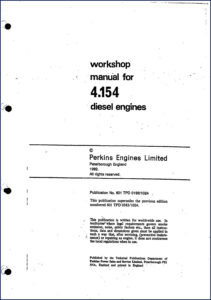 perkins 4.154 1982 workshop manual, perkins workshop manual, perkins 4.154