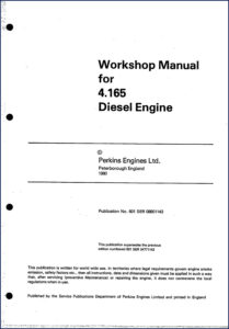 perkins 4.165 1980 workshop manual, perkins workshop manual, perkins 4.165