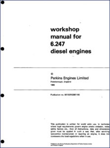 perkins 6.247 1980 workshop manual, perkins workshop manual, perkins 6.247