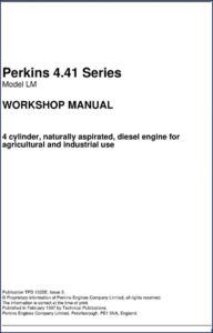 perkins engines 4.41 1997 workshop manual, perkins engines workshop manual, perkins engines engines