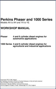 perkins 1000 series phaser 2002 workshop manual, perkins workshop manual, perkins 1000