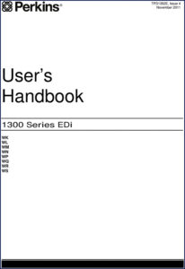 perkins tpd1352e 1300 series edi user handbook 2011, perkins manual, perkins tpd1352e