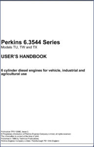 perkins tu, tw, tx 1994 user manual, perkins manual, perkins tu,
