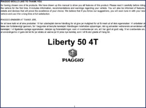 piaggio liberty 50 4t technical manual, piaggio manual, piaggio liberty
