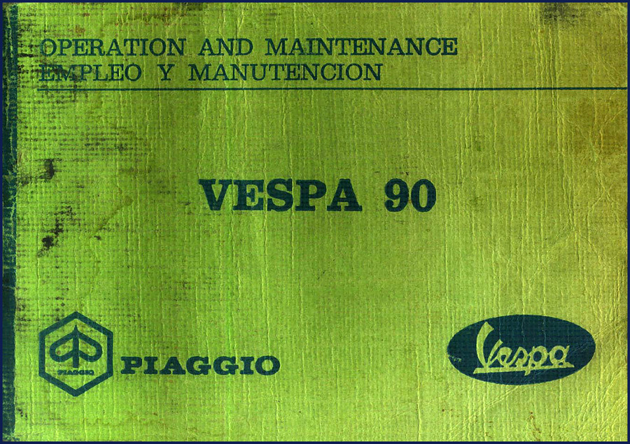 piaggio vespa 90 operators manual, piaggio manual, piaggio vespa