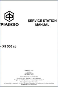 piaggio x9 500 2001 service manual, piaggio service manual, piaggio x9