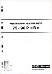 case poclain 75 p, 90 p 1984 technical, case poclain manual, case poclain poclain