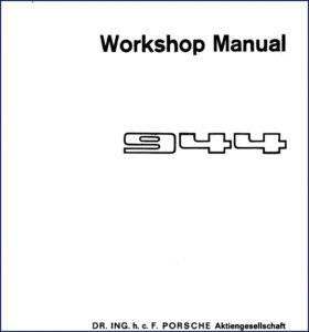 porsche 944 1991 workshop manual, porsche workshop manual, porsche 944