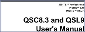 qsc qsc8.3, qsl9 user manual, qsc manual, qsc qsc8.3,