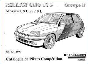 renault trucks clio 16s 1997 parts catalog, renault trucks parts catalog, renault trucks trucks