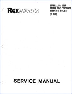 rexworks r 870 service manual, rexworks service manual, rexworks r