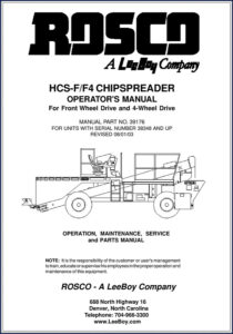 rosco hcs, rosco manual
