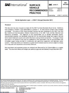 sae j1939, sae manual