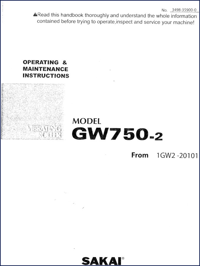 sakai gw750, sakai manual