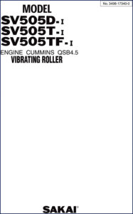 sakai sv505d, sv505t, sv505tf parts catalog, sakai parts catalog, sakai sv505d,