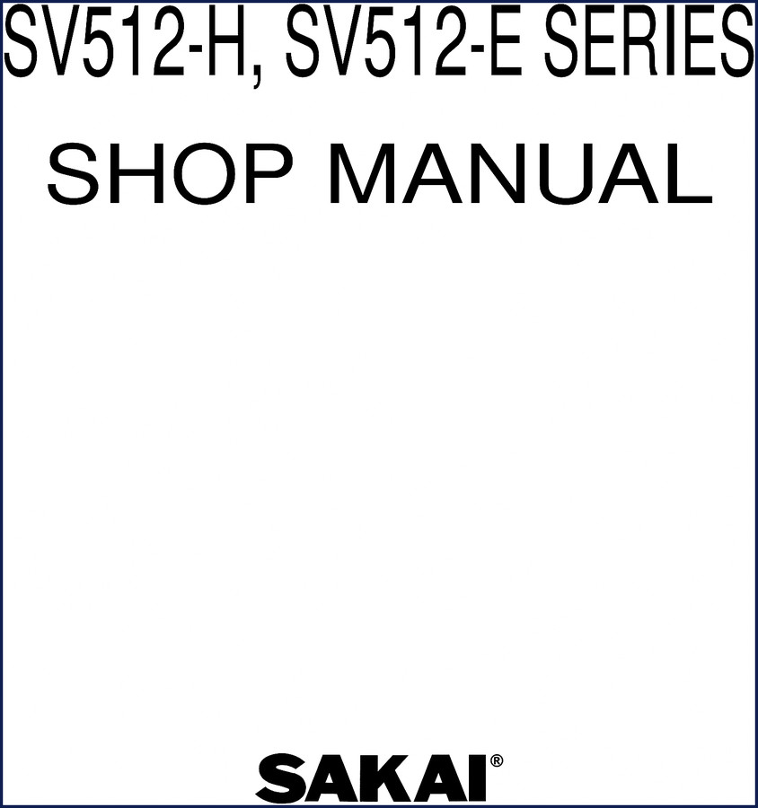 sakai sv512, sakai manual