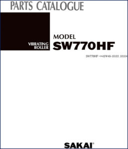sakai sw770hf parts catalog, sakai parts catalog, sakai sw770hf