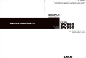 sakai sw880 sw990 operators manual, sakai manual, sakai sw880