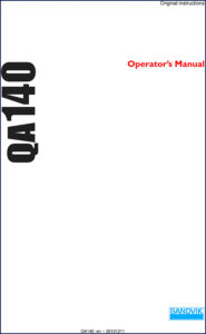 sandvik qa140 2010 operators manual, sandvik manual, sandvik qa140