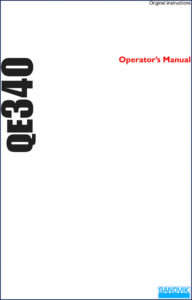 sandvik qe340 2010 operators manual, sandvik manual, sandvik qe340