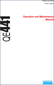 sandvik qe441 2016 operators manual, sandvik manual, sandvik qe441