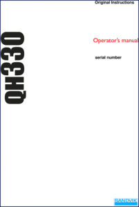sandvik qh330 operators manual, sandvik manual, sandvik qh330