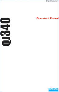 sandvik qj340 2009 operators manual, sandvik manual, sandvik qj340