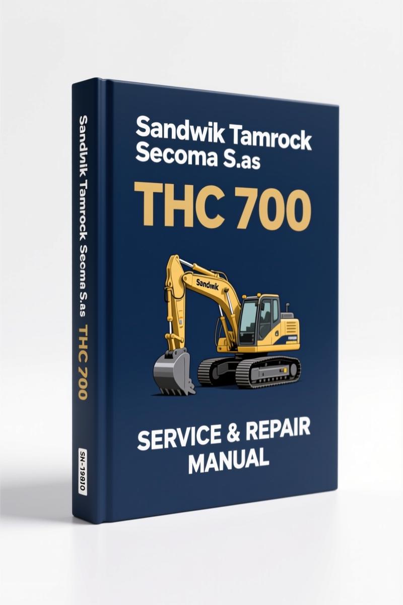 sandvik tamrock secoma s.a.s thc 700 2003 technical, sandvik tamrock secoma s.a.s manual, sandvik tamrock secoma s.a.s tamrock