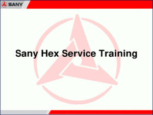 sany hex training manual (1g, sany manual, sany hex