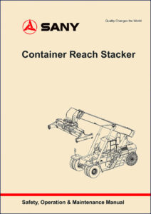 sany reach stacker 4545 2014 operators manual, sany manual, sany reach