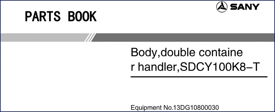 sany sdcy100k8, sany manual