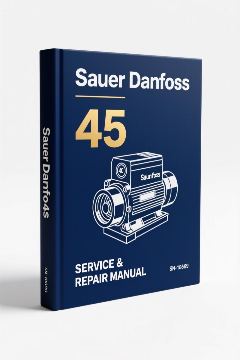 sauer danfoss 45 2005 service manual, sauer danfoss service manual, sauer danfoss danfoss