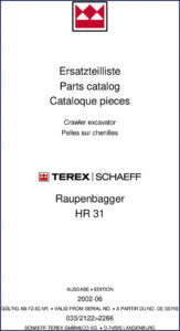 schaeff hr 31 2002 parts catalog, schaeff parts catalog, schaeff hr