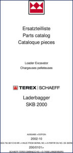schaeff skb 2000 2002 parts catalog, schaeff parts catalog, schaeff skb