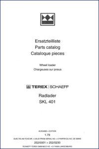 schaeff skl 401 1979 parts catalog, schaeff parts catalog, schaeff skl