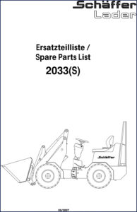 schäffer 2033(s) 2007 parts catalog, schäffer parts catalog, schäffer 2033(s)