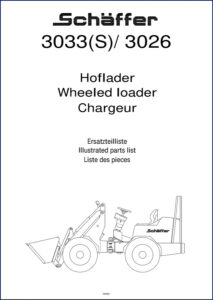 schäffer 3026 3033(s) parts catalog 2005, schäffer parts catalog, schäffer 3026