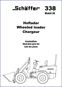 schäffer 338 1998 parts catalog, schäffer parts catalog, schäffer 338
