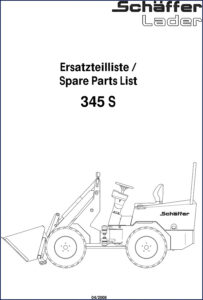 schäffer 345 s 2008 parts catalog, schäffer parts catalog, schäffer 345