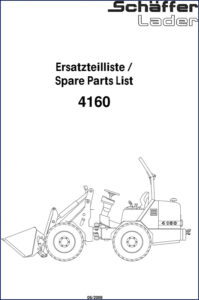 schäffer 4160 2008 parts catalog, schäffer parts catalog, schäffer 4160