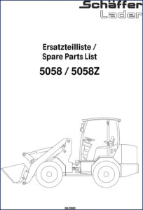 schäffer 5058, 5058z 2003 parts catalog, schäffer parts catalog, schäffer 5058,