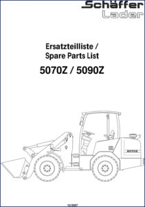 schäffer 5090z, 5070z 2007 parts catalog, schäffer parts catalog, schäffer 5090z,